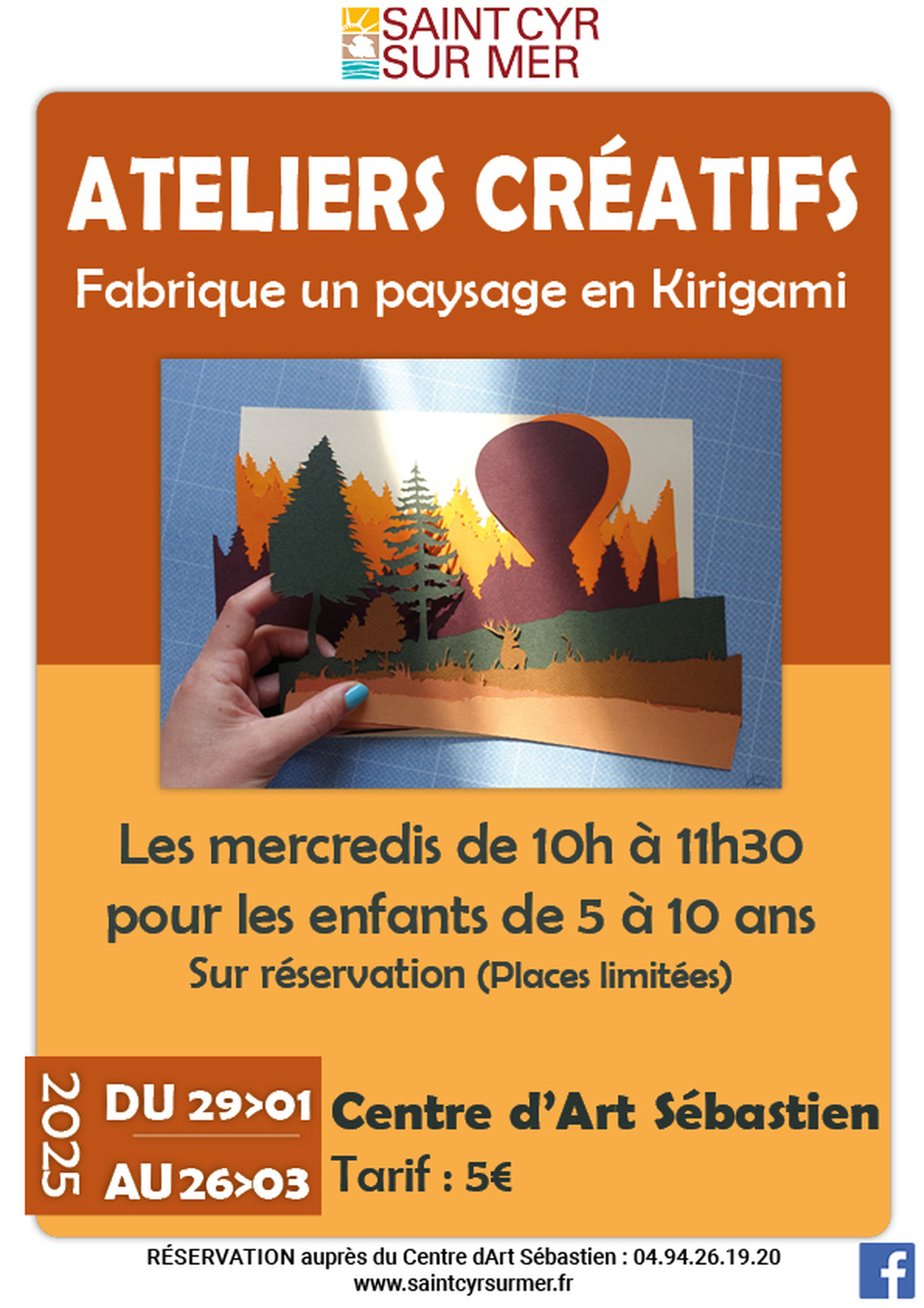 Ateliers créatifs "Fabrique un paysage en Kirigami"_Saint-Cyr-sur-Mer